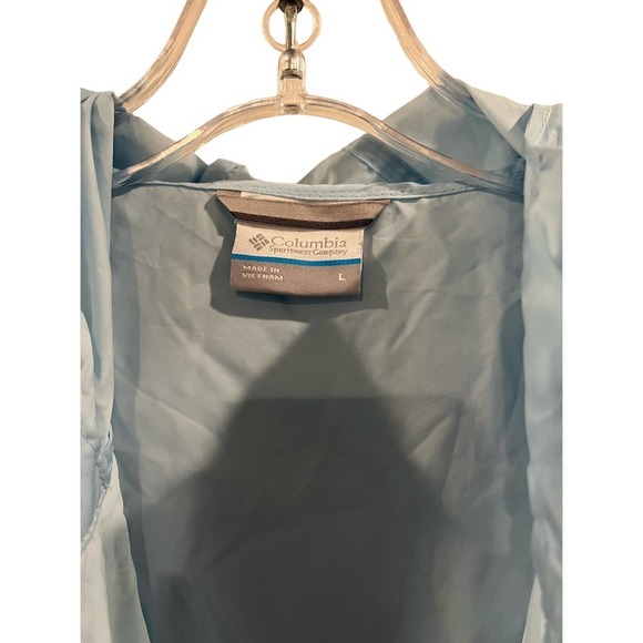 Columbia Women’s Windbreaker Light Blue size L - Picture 4 of 4